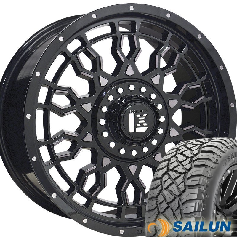 ベンツ Gクラス ゲレンデ 18インチ LEXXEL PreDator プレデター SAILUN TERRAMAX RT 265/65R18 タイヤホイール_画像2