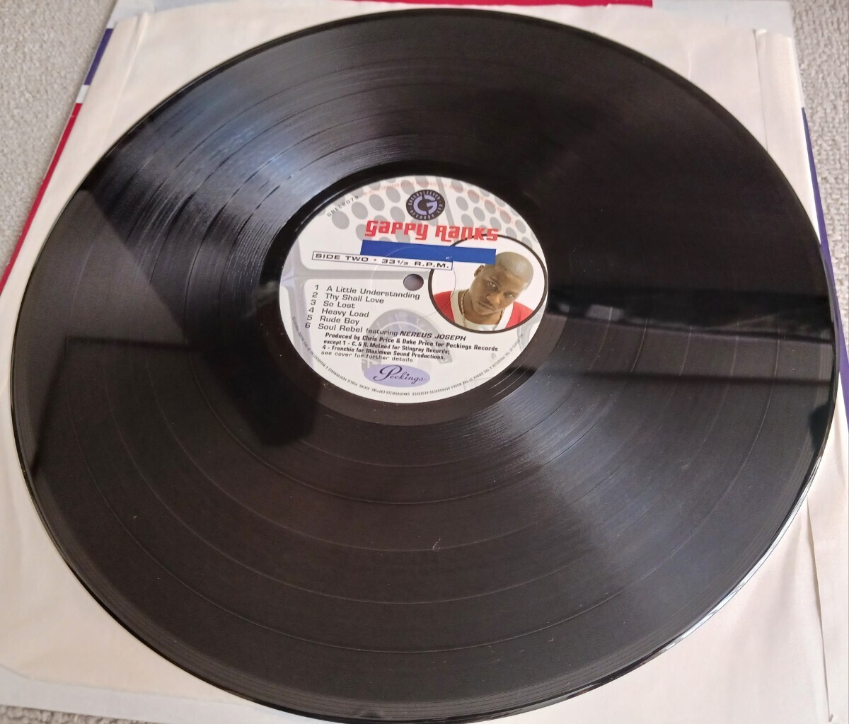 GAPPY RANKS『PUT THE STEREO ON』UK盤輸入LPレコード / GREENSLEEVES / PECKINGS / GREL 2079の画像6