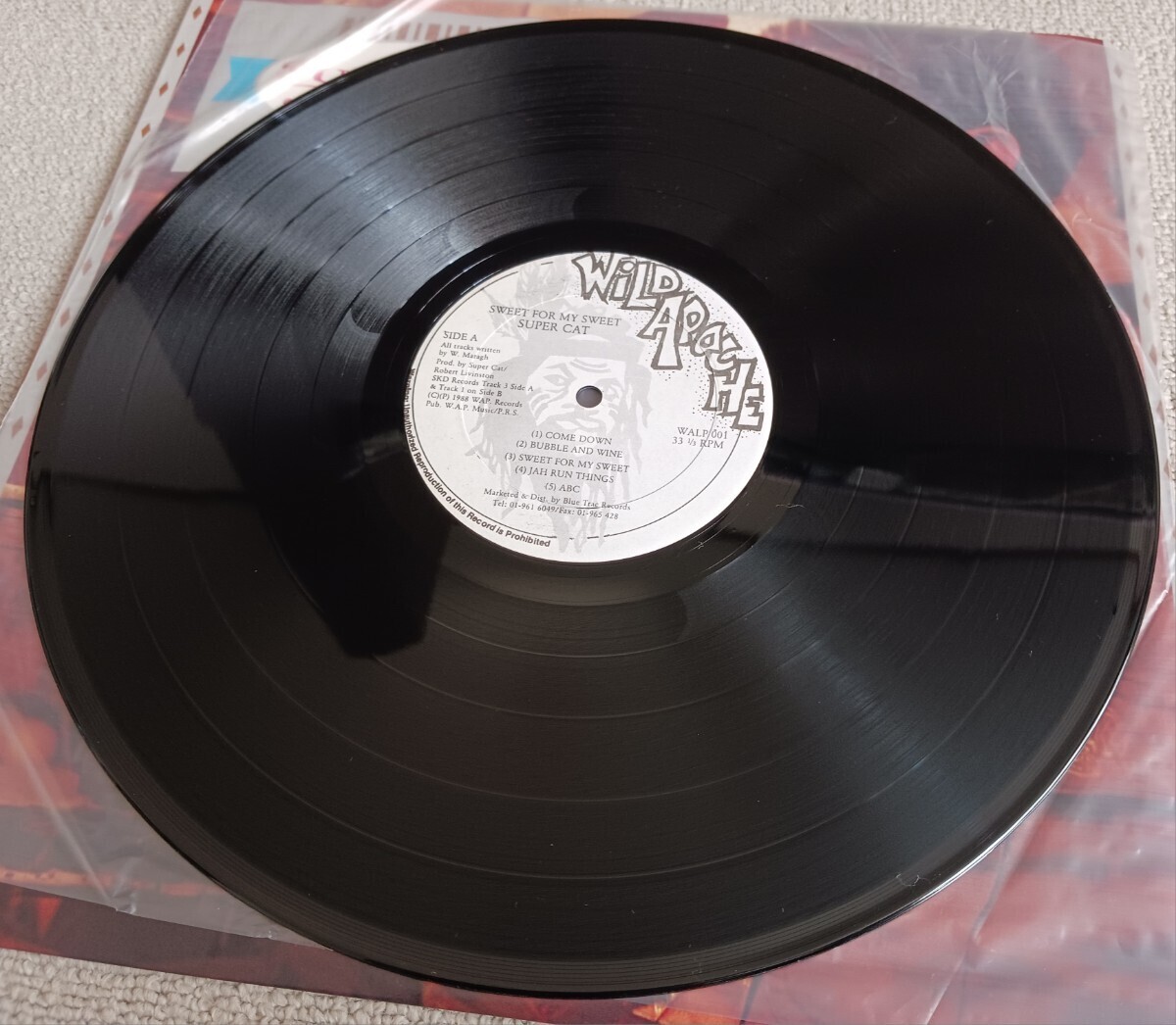 SUPER CAT『SWEETS FOR MY SWEET』UK盤輸入LPレコード / WILD APACHE / WALP001の画像4