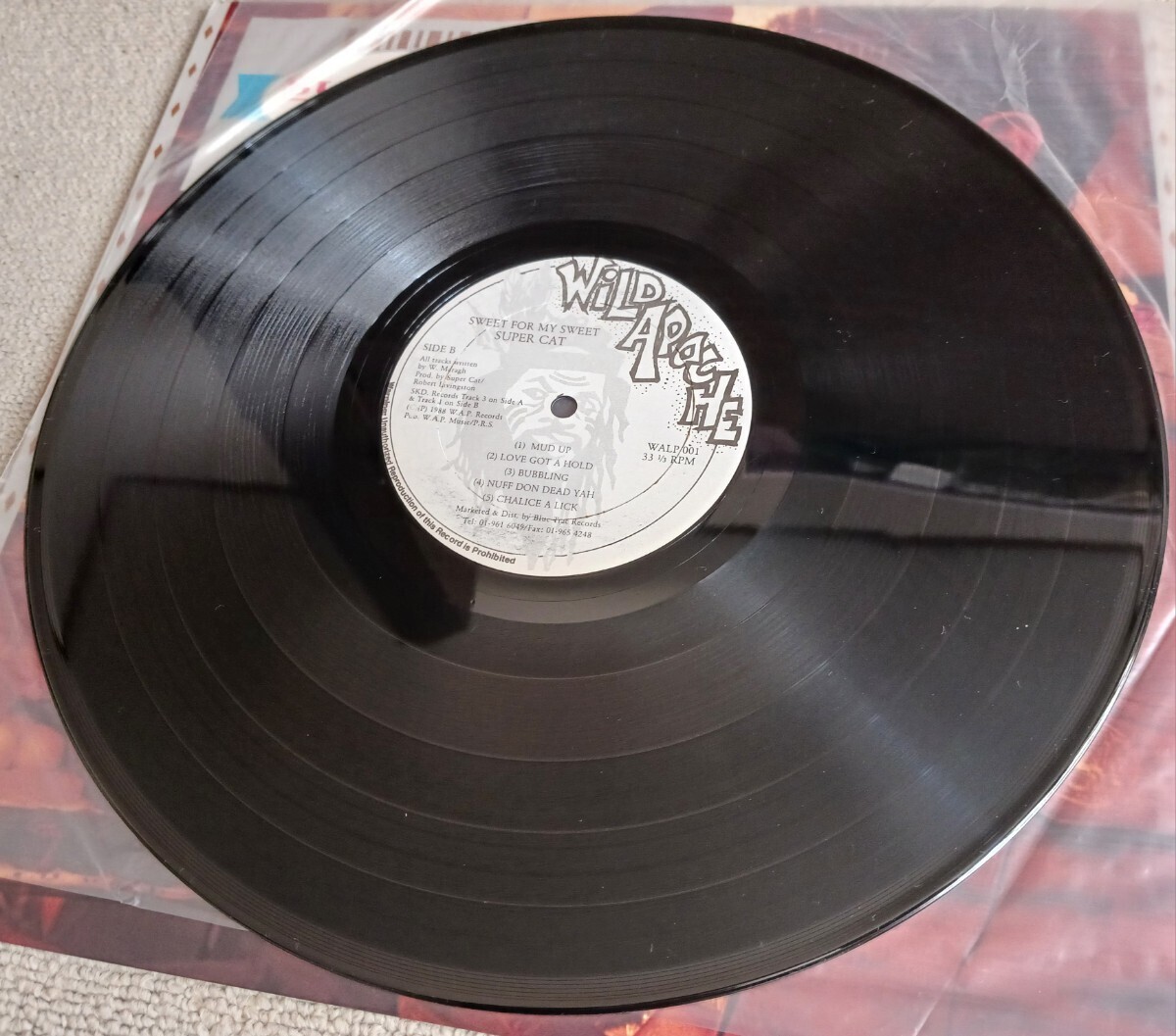 SUPER CAT『SWEETS FOR MY SWEET』UK盤輸入LPレコード / WILD APACHE / WALP001の画像6
