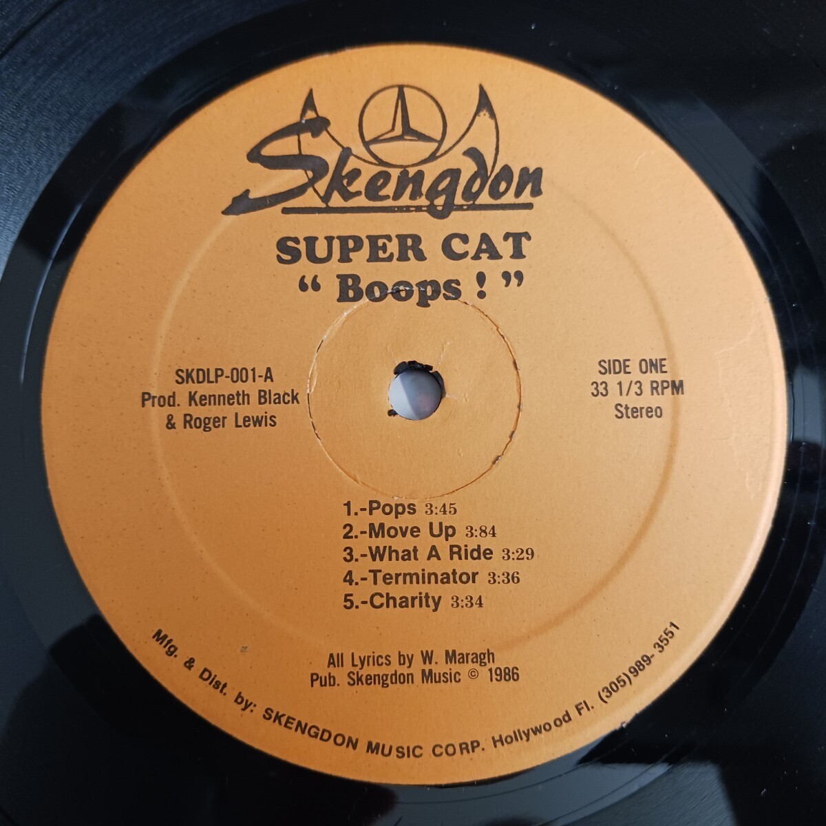 SUPER CAT『BOOPS!』US盤輸入LPレコード / SKENGDON / SKD-LP-001の画像4