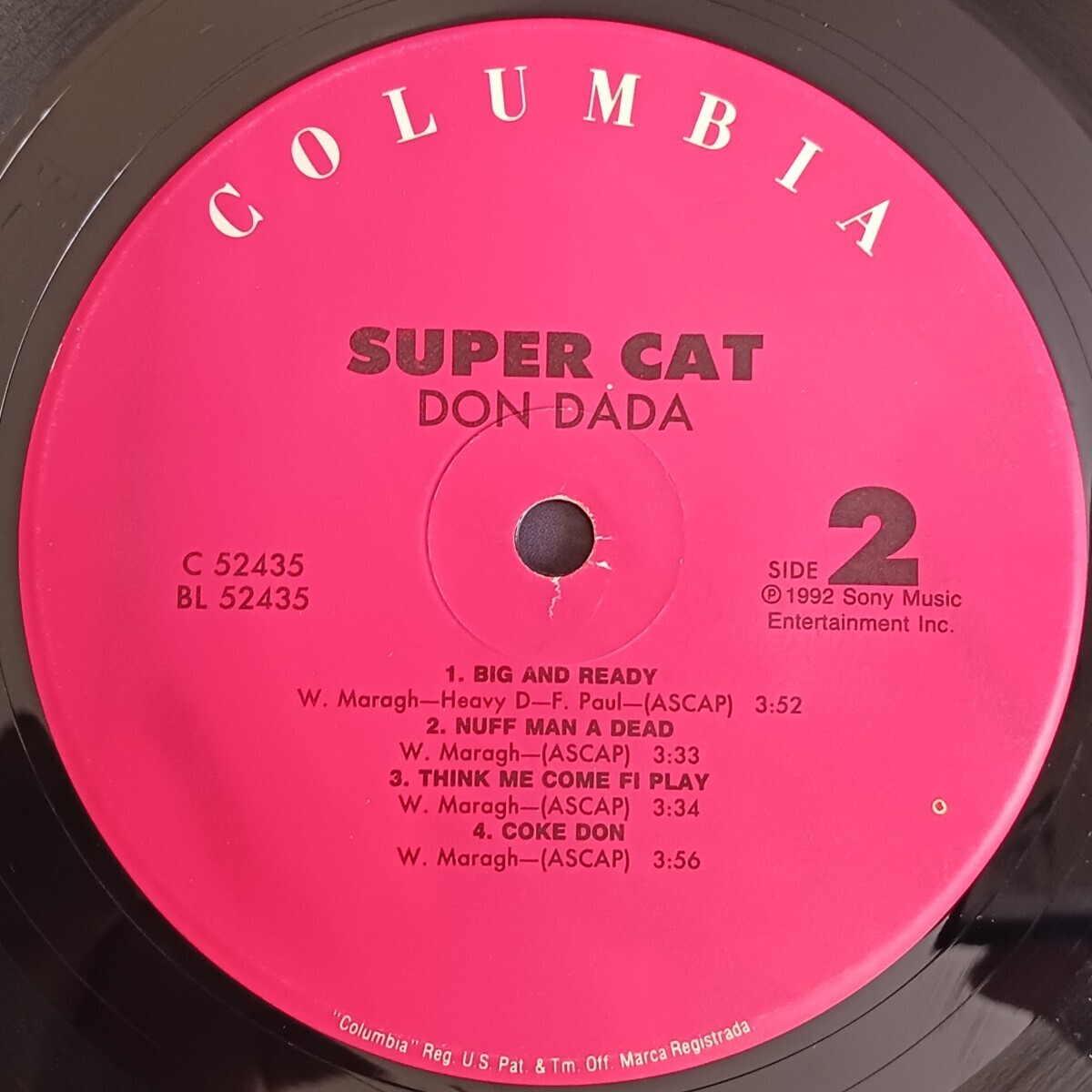 SUPER CAT『DON DADA』US盤輸入LPレコード / COLUMBIA / WILD APACHEの画像5