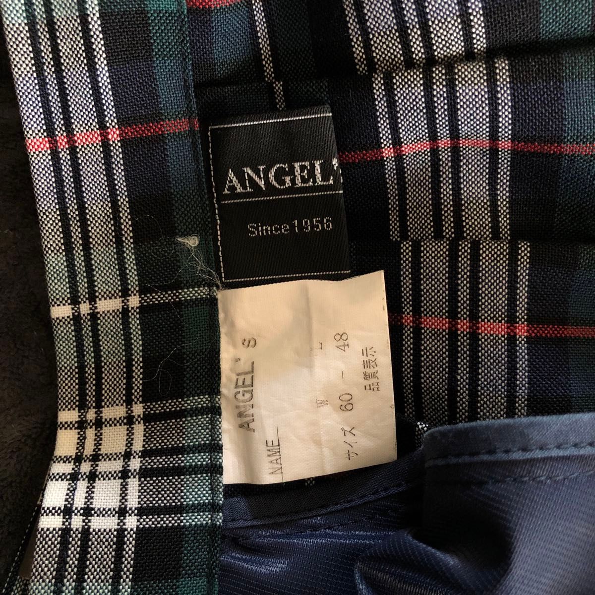Angel's スカート プリーツ チェック 夏物