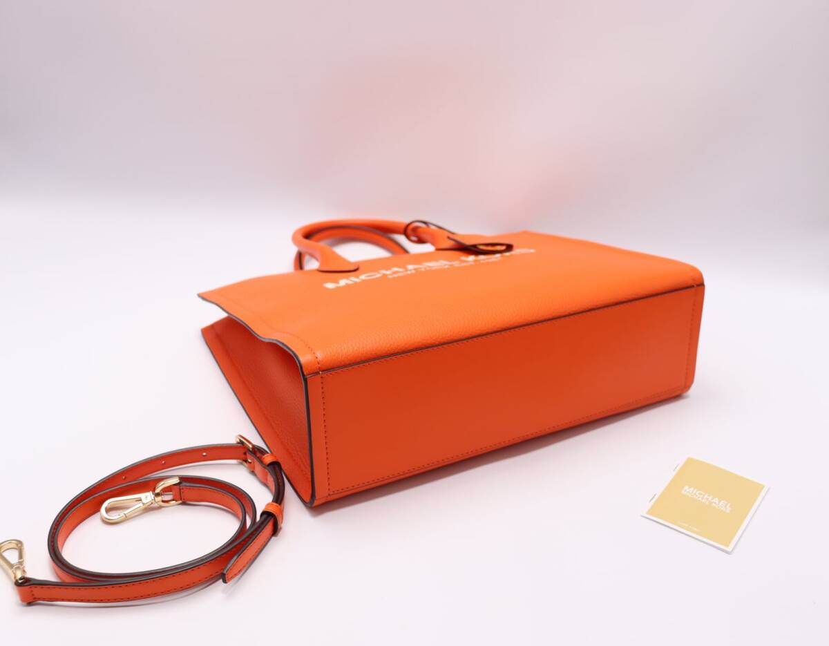 定価88,000円 新品 MICHAEL KORS マイケルコース MIRELLA EW トート ミディアム 本革 レザー POPPY_画像5