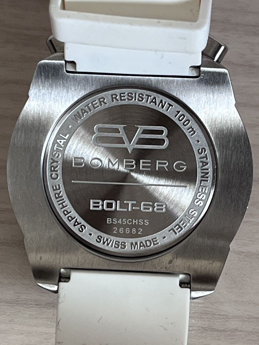 BOMBERG ボンバーグ BOLT-68 クロマ2 Chroma 2WAY 腕時計 懐中時計 クォーツ ホワイト マルチカラー BS45CHSS 送料無料の画像8