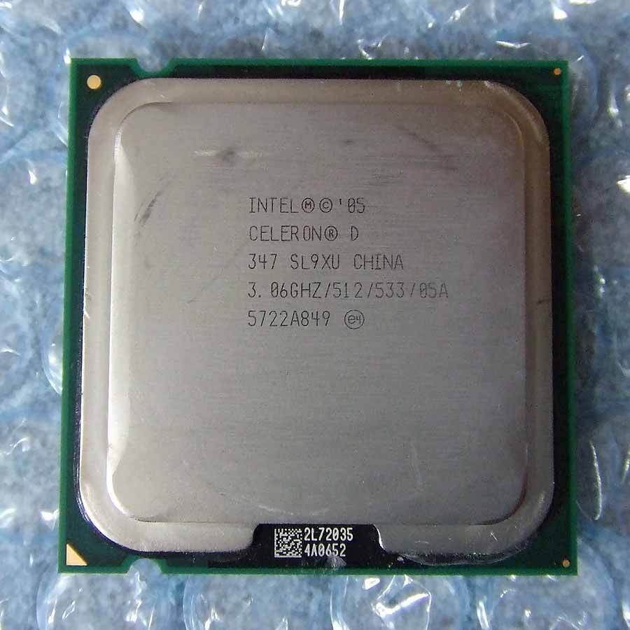 CPU intel Celeron D 347 SL9XU 3.06GHz LGA775_画像1