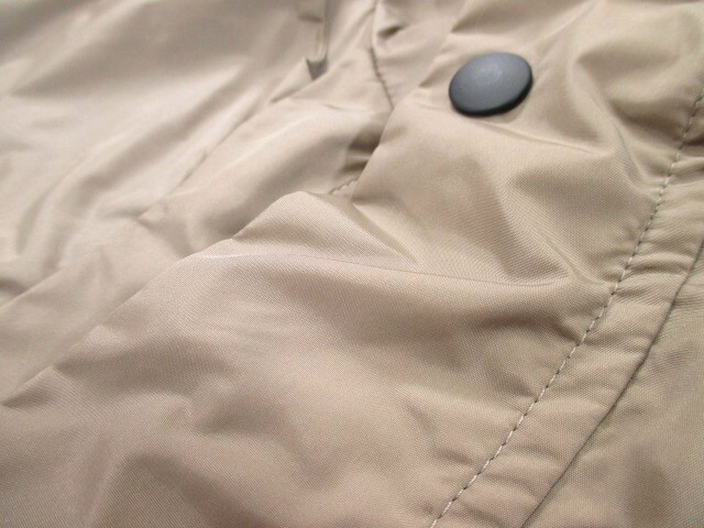  new goods * double standard closing [D/him] made in Japan thin Timone beige nylon coat 50 size *95700 jpy ti-him men's 