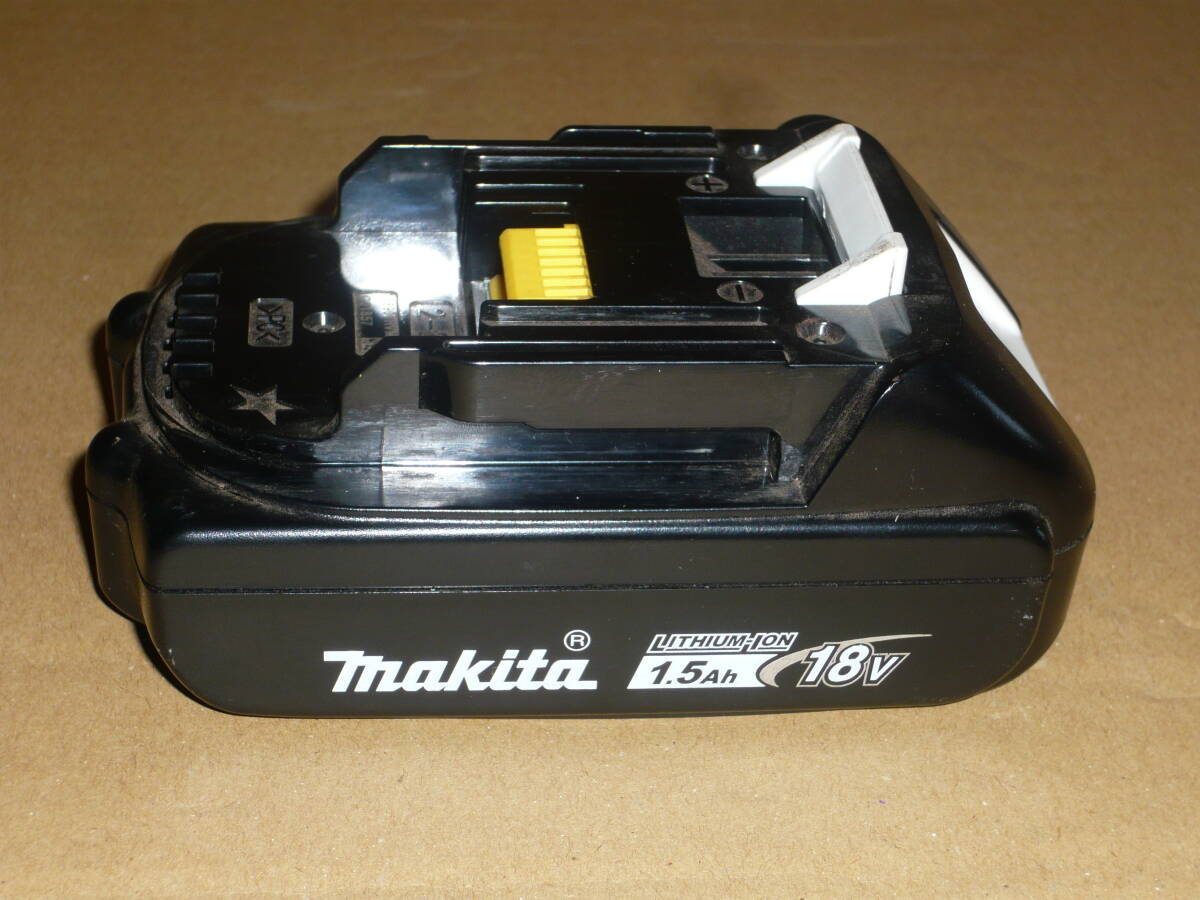 マキタ makita 純正リチウムイオンバッテリー 18V BL1815N 1.5h 使用頻度小の画像1