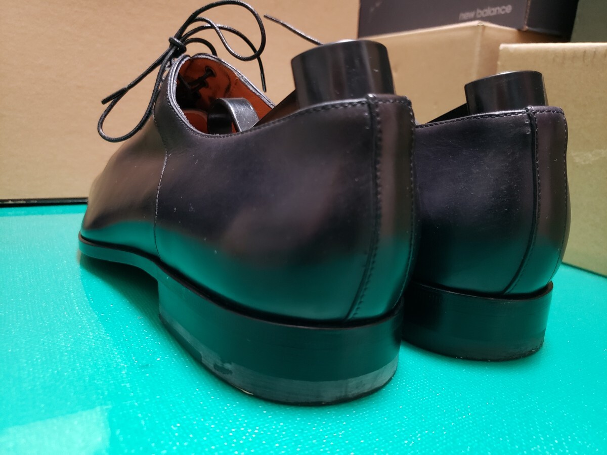 【美品】Santoni　サントーニ　プレーントゥ　ブラック　5ハーフ_画像5