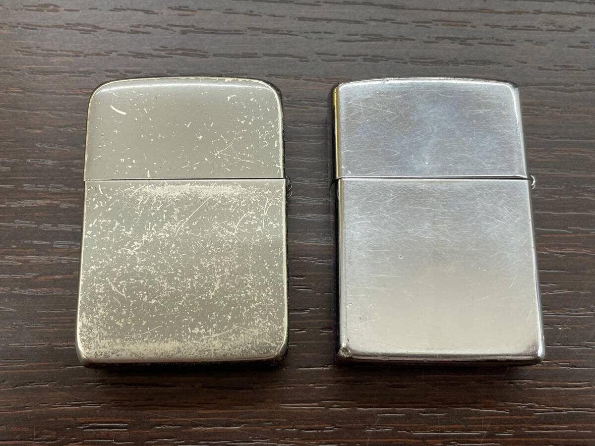 #3704 Zippo ジッポー 2点セット オイル ライター ステーリングシルバー プレジデント USA アメリカ 本体のみ 現状保管品_画像2