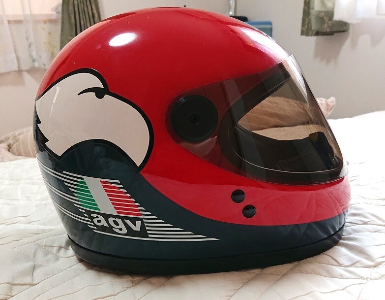 当時物 agv ケニー・ロバーツ レプリカ 内装リペア済 送料込み _画像7