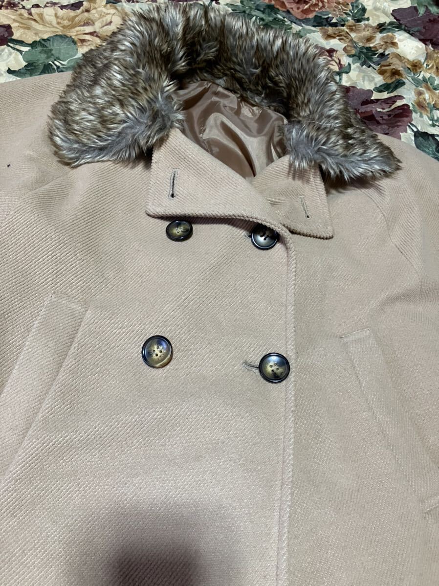  coat jacket * OLIVE des OLIVE Olive des Olive Camel poncho cape coat long sleeve medium Flare beige 