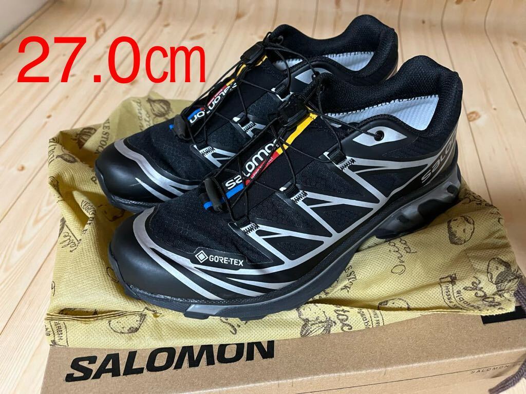 ★SALOMON XT-6GTX GORE-TEX 黒 27.0㎝ ※2週間程度使用の画像1