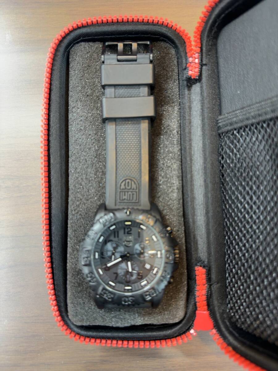 ルミノックス LUMINOX ネイビーシールズ クロノグラフ 腕時計 3081 BLACK OUTの画像5