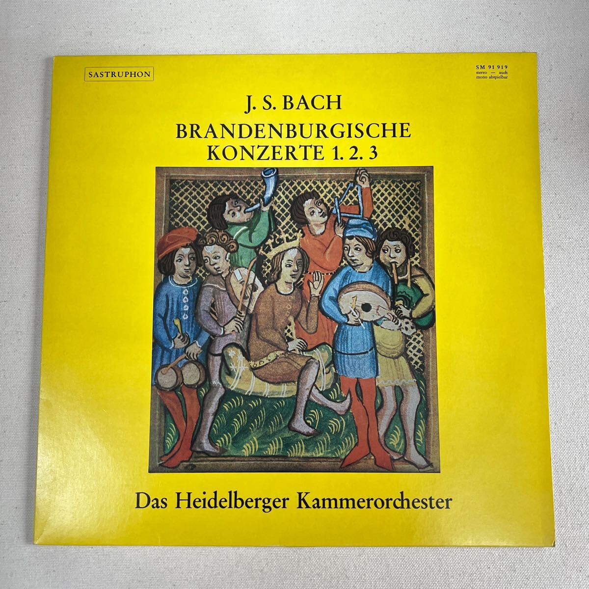 LP 独盤 J. S. Bach* - Das Heidelberger Kammerorchester* Brandenburgische Konzerte 1. 2. 3の画像1