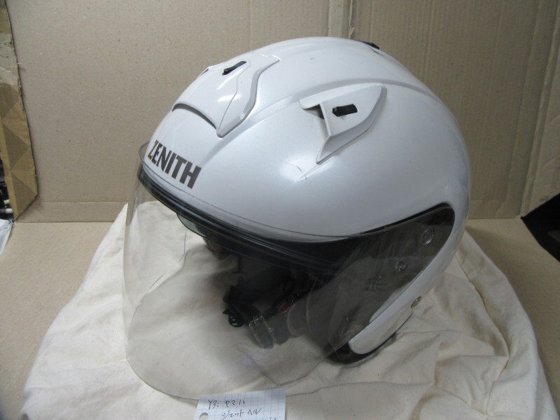 Y3: ヤマハ ZENITHジェットヘルメットYJ-14 サイズL 白の画像1