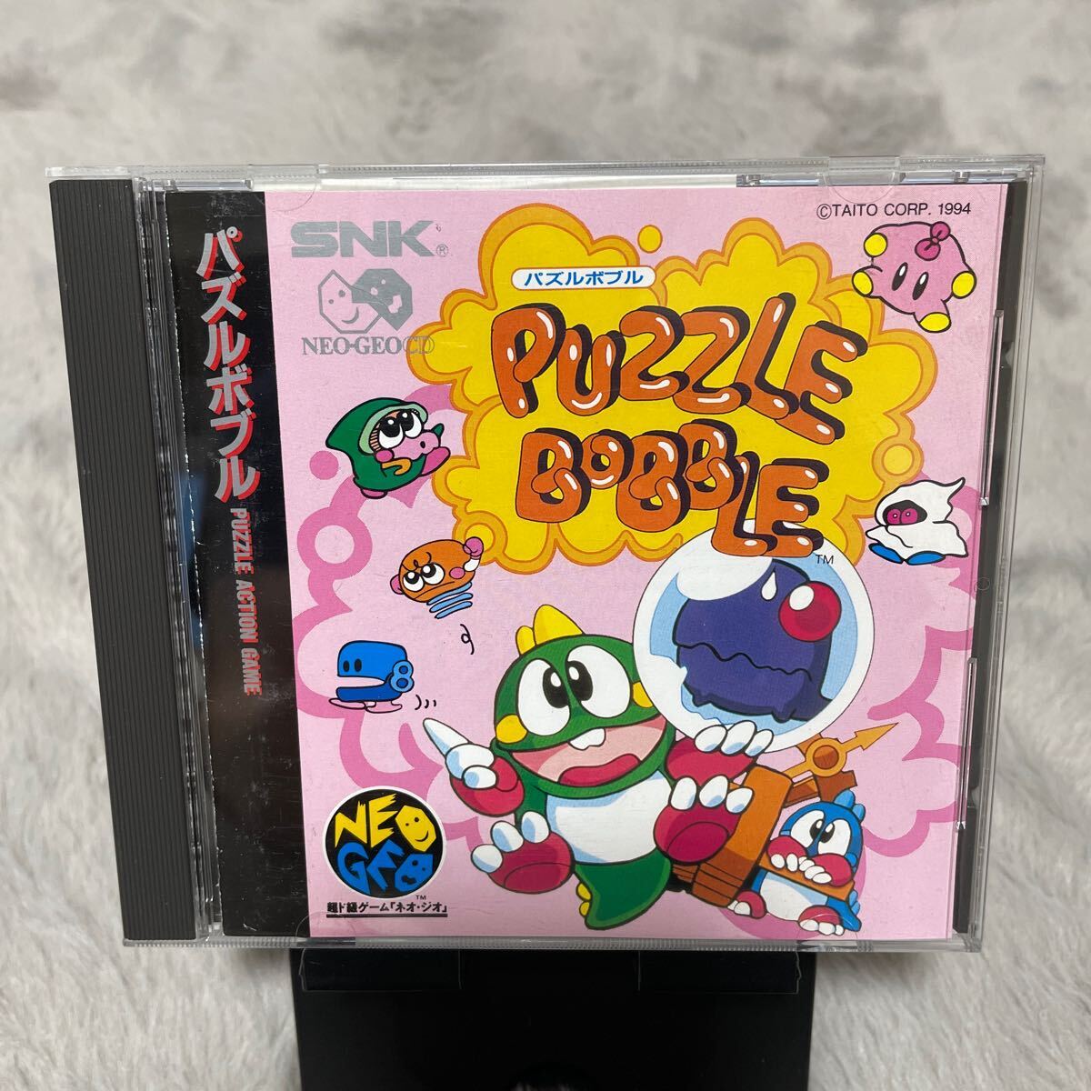 【帯有】NEOGEO CD ネオジオ PUZZLE BOBBLE パズルボブル SNK _画像1