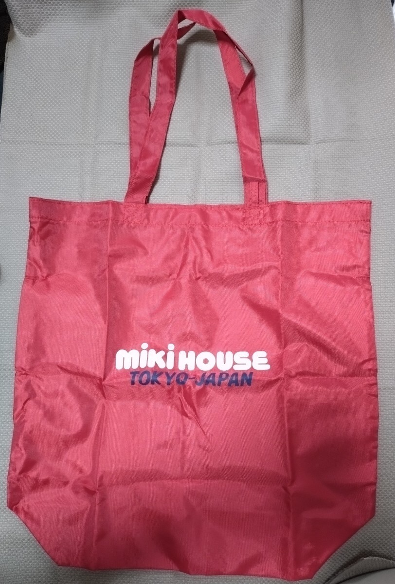 ミキハウス 　エコバッグ　ポーチ付き　miki HOUSE TOKYO-JAPAN_画像1