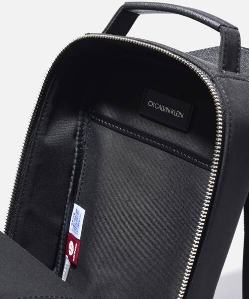 CK CALVIN KLEIN カルバンクライン 日本製 定価3万 牛革 ショルダーバッグ 収納量◎ ボルドー この他にも出品中です♪ CK18565_画像2