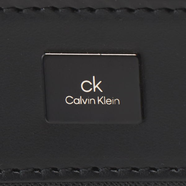 CK CALVIN KLEIN カルバンクライン 日本製 定価2,8万 牛革 ショルダーバッグ 収納量◎ ブラック この他にも出品中です♪ CK18562_画像7