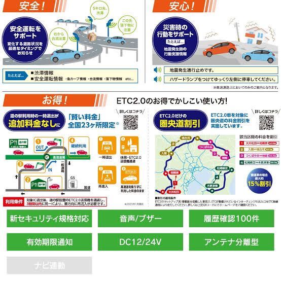 TZ-ETC201 トヨタモビリティ ETC2.0 ETC車載器の画像2