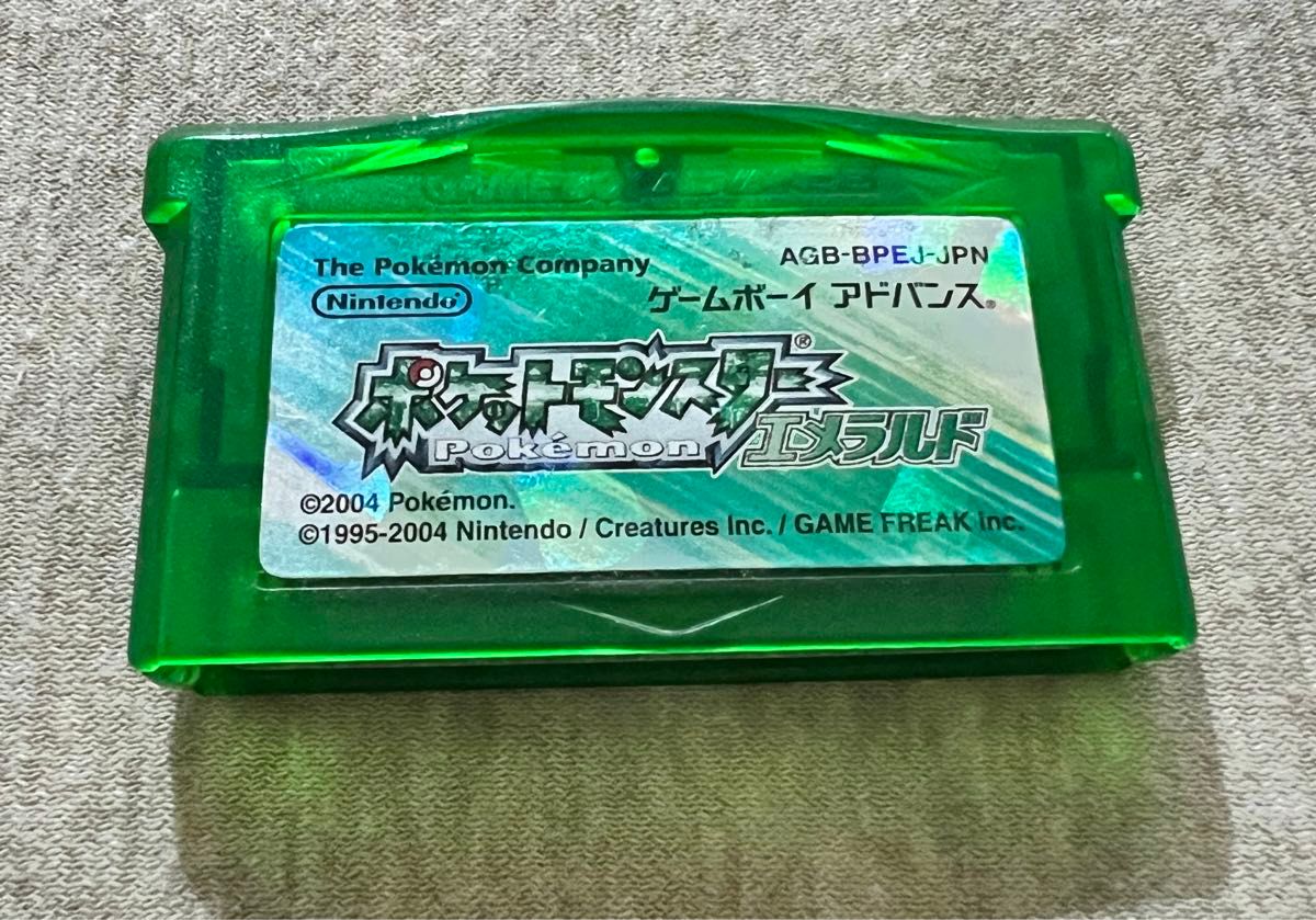 ゲームボーイアドバンス ポケットモンスター エメラルド 電池新品 交換済