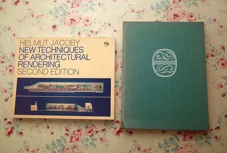 43527/ヘルムート・ヤコビー 2冊セット Helmut Jacoby 建築ドローイング 作品集 Architectural Drawings 建築レンダリング パースの画像1