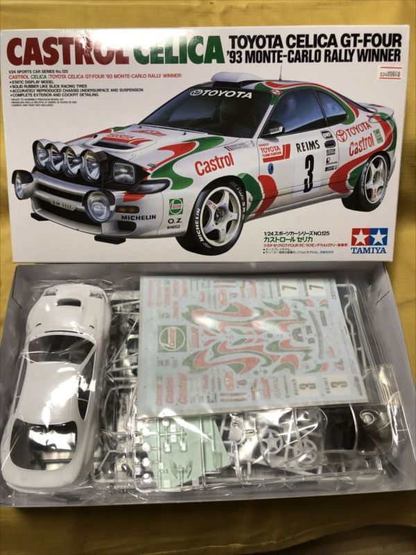 TAMIYA Tamiya TOYOTA Toyota Toyota Castrol CASTROL CELICA Monte Carlo Rally GT-FOUR plastic model records out of production car out of print year thing 660