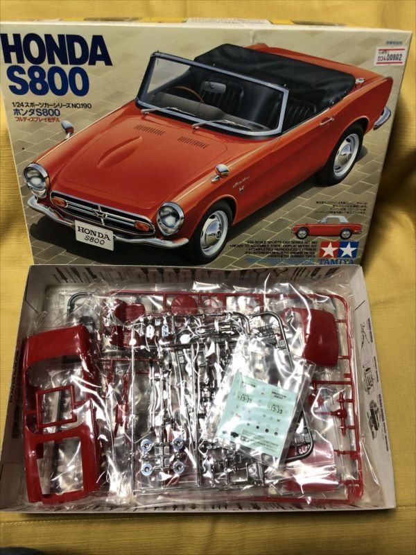 TAMIYA 田宮 HONDA 本田 ホンダ S800 プラモデル 廃盤 車 絶版 1997 年物 802_画像1