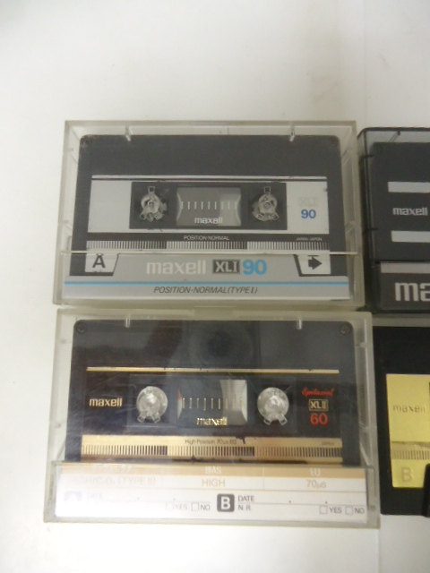 カセットテープ maxell マクセル XLⅡ XLⅡ-S XLⅠ90 XLⅠ-90 4本 中古 セットの画像2