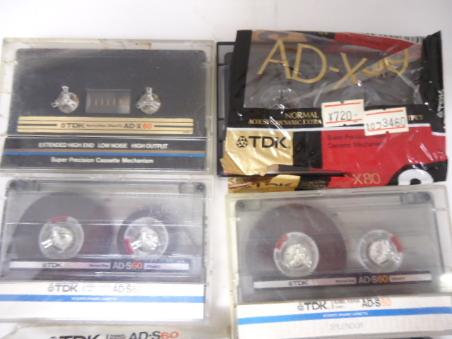 レトロ カセットテープ TDK AD-X80 AD-S60 ×3 AD-X60 AD46 まとめて 全中古 セットの画像2