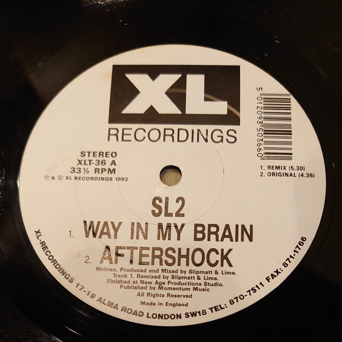 SL2 - way in my brain（remix） 90sレイブ・ハードコア