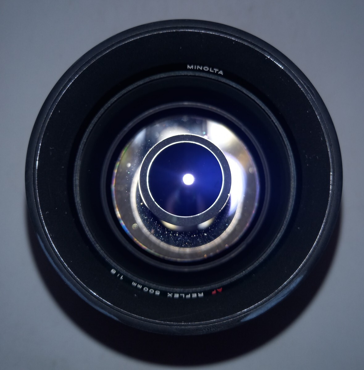 ■ MINOLTA AF REFLEX 500mm F8 望遠 ミラーレンズ カメラ レンズ 現状品 ミノルタの画像7
