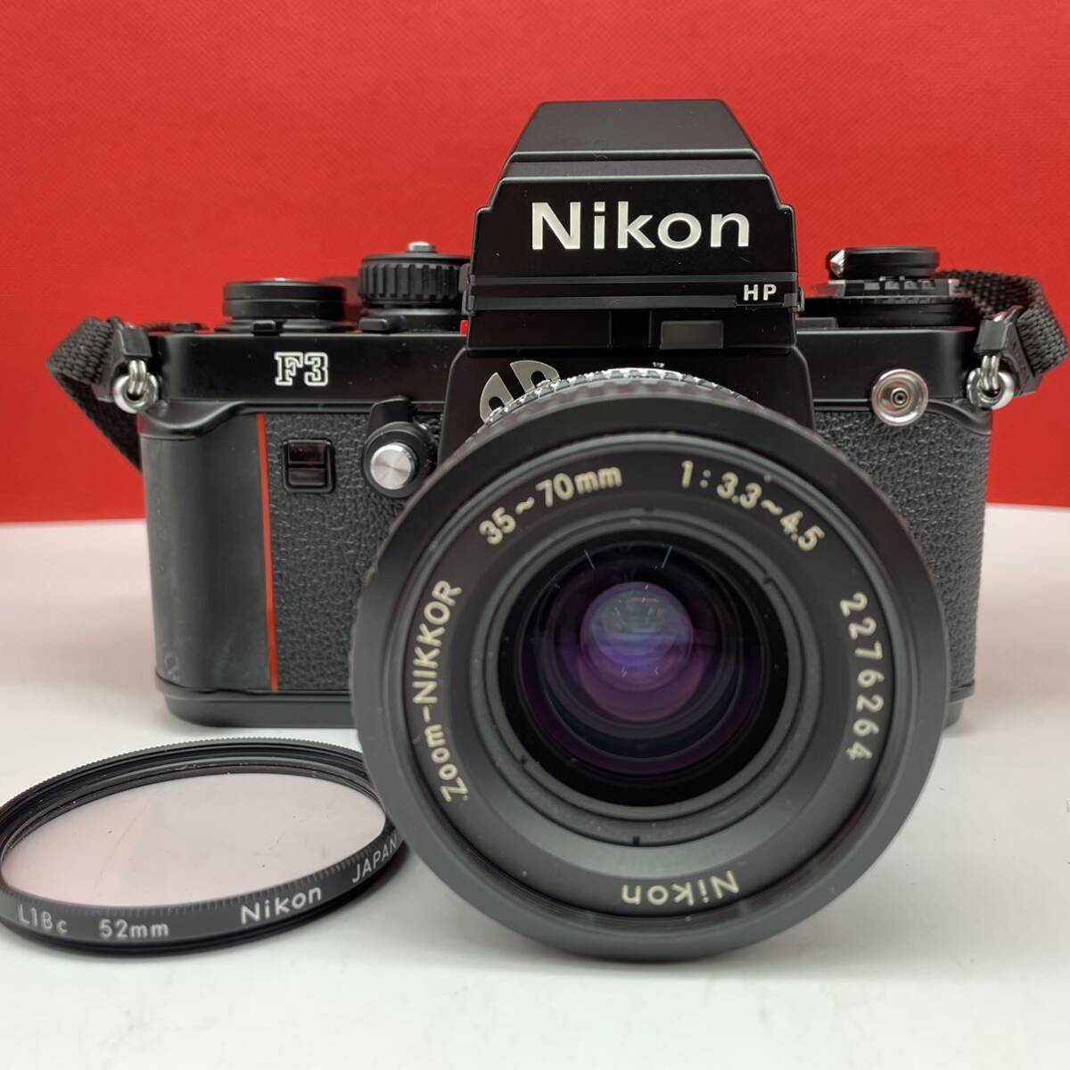 □ Nikon F3 HP ハイアイポイント ボディ 一眼レフカメラ フィルムカメラ Zoom-NIKKOR 35-70mm F3.3-4.5 Ai-s レンズ 動作確認済 ニコン_画像1