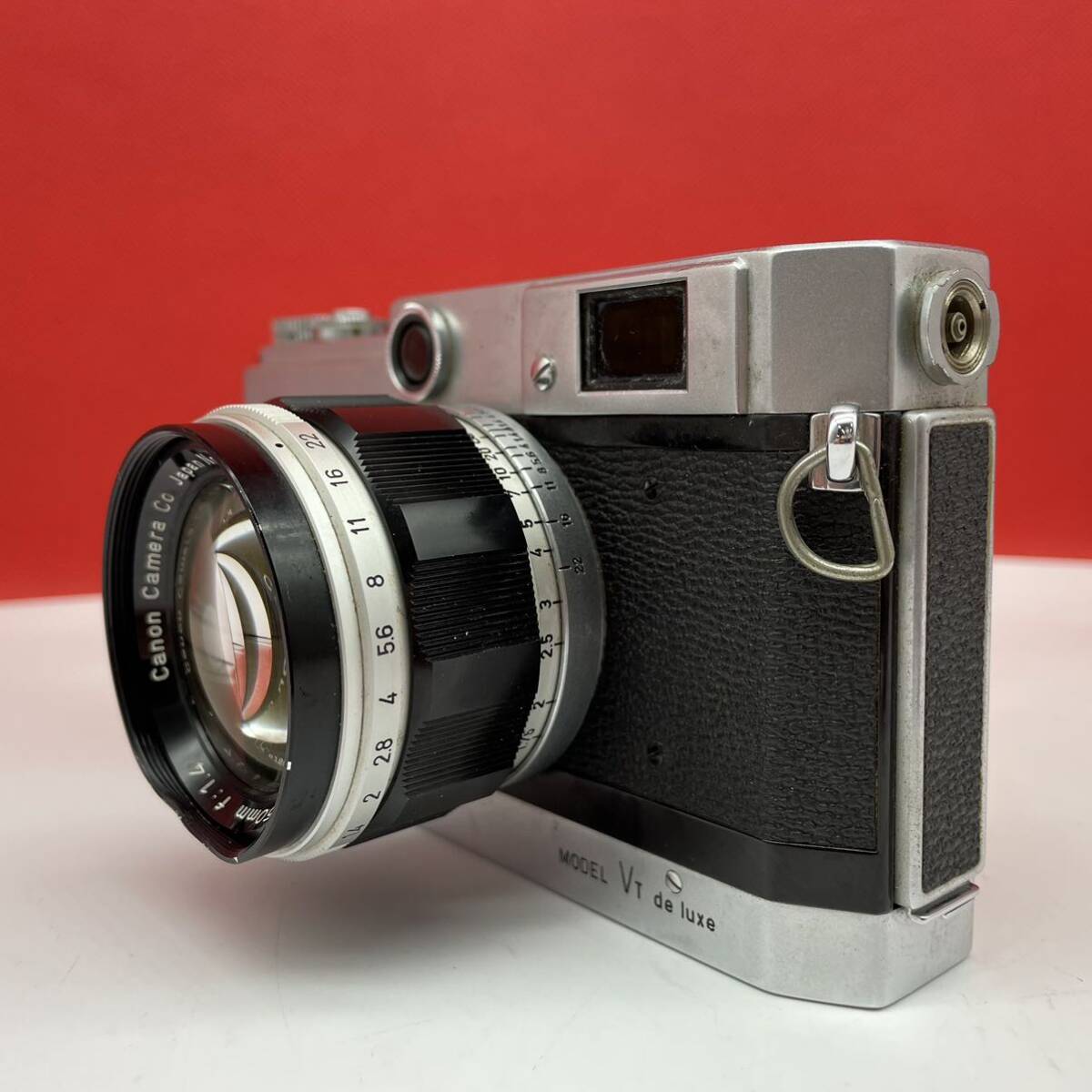 □ Canon MODEL Vt de luxe ボディ 50mm F1.4 レンズ フィルムカメラ レンジファインダー ジャンク キャノン_画像4