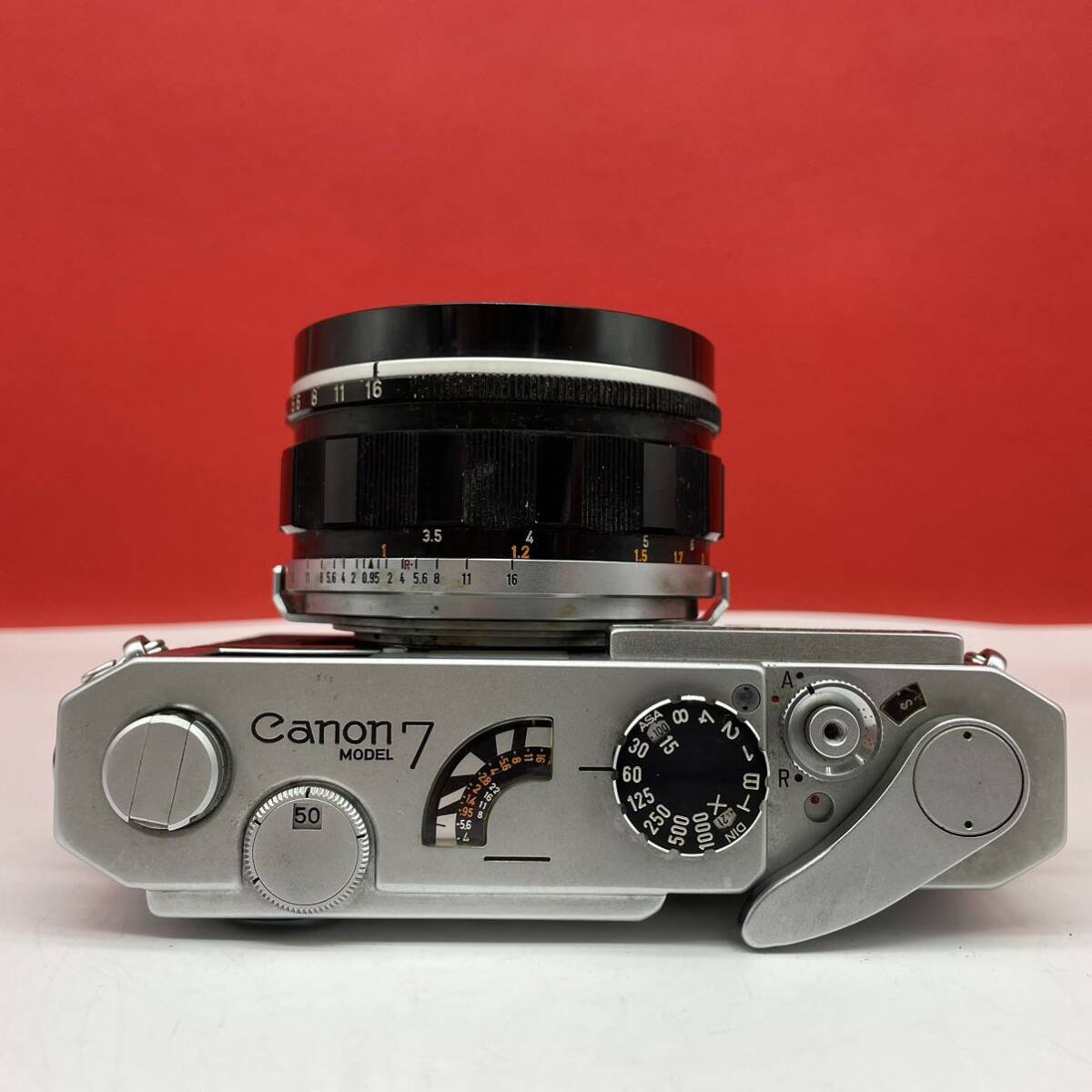□ Canon MODEL7 ボディ CANON LENS 50mm F0.95 ドリームレンズ レンジファインダー 標準単焦点レンズ 大口径 シャッターOK キャノンの画像5
