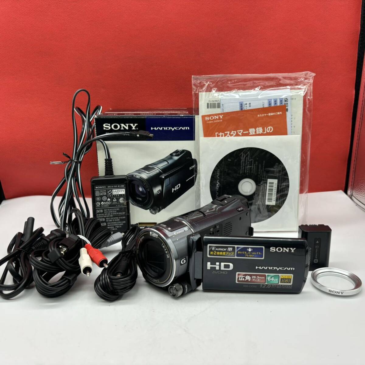 ◆ SONY HDR-CX550V デジタルビデオカメラ ハンディカム HDビデオカメラレコーダー 1.8/3.8-38 通電OK 簡易動作確認済 ソニーの画像1