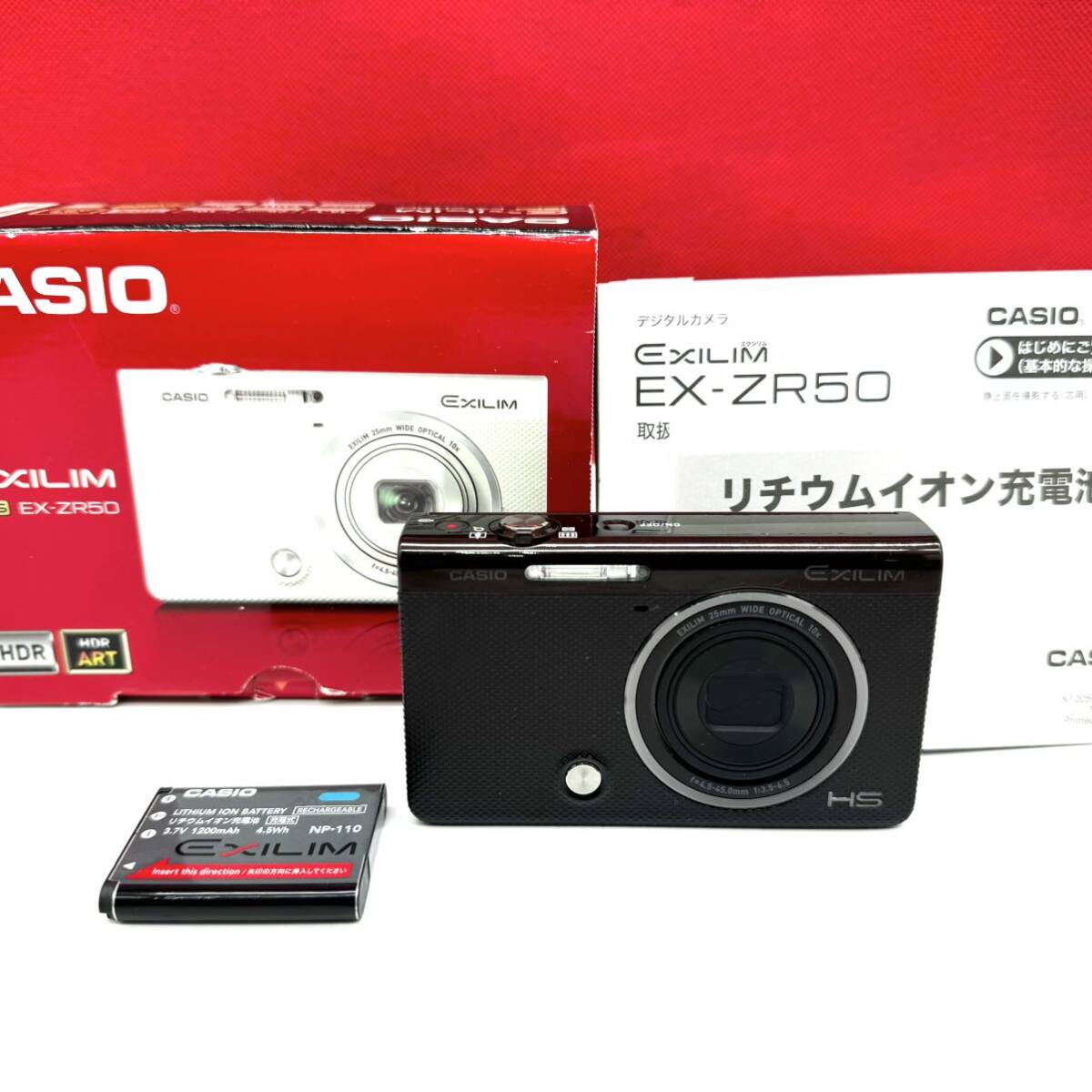 ▲ CASIO EXILIM HS EX-ZR50 コンパクトデジタルカメラ 動作確認済 現状品 カシオ