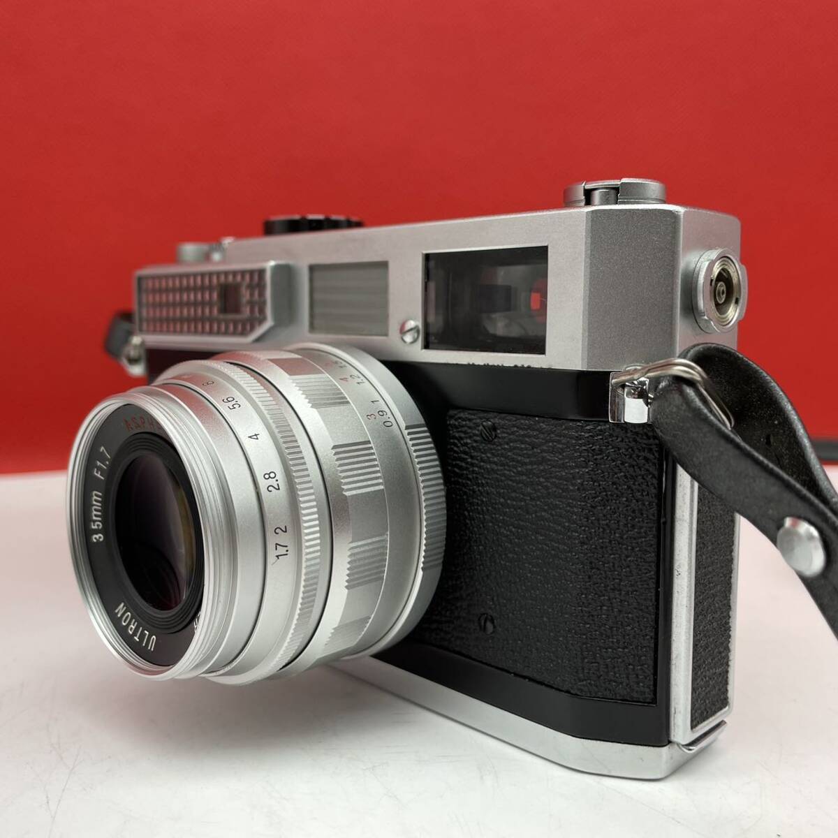 □ Canon MODEL7 レンジファインダー フィルムカメラ VOIGTLANDER ULTRON 35mm F1.7 レンズ アクセサリーカプラー シャッターOK キャノンの画像4