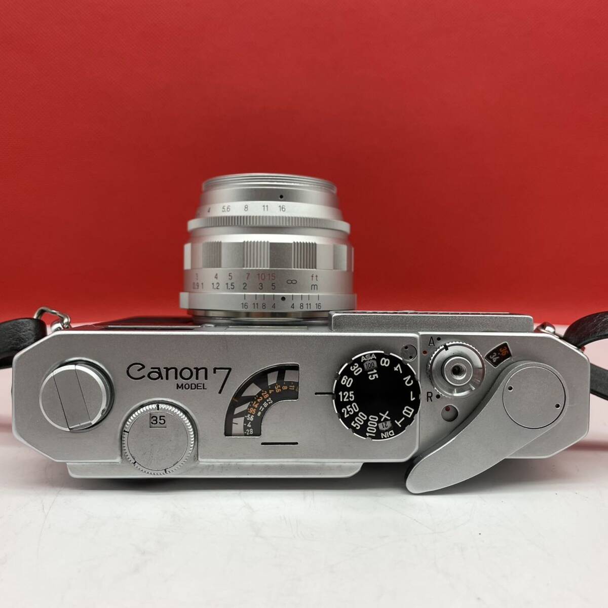 □ Canon MODEL7 レンジファインダー フィルムカメラ VOIGTLANDER ULTRON 35mm F1.7 レンズ アクセサリーカプラー シャッターOK キャノンの画像5
