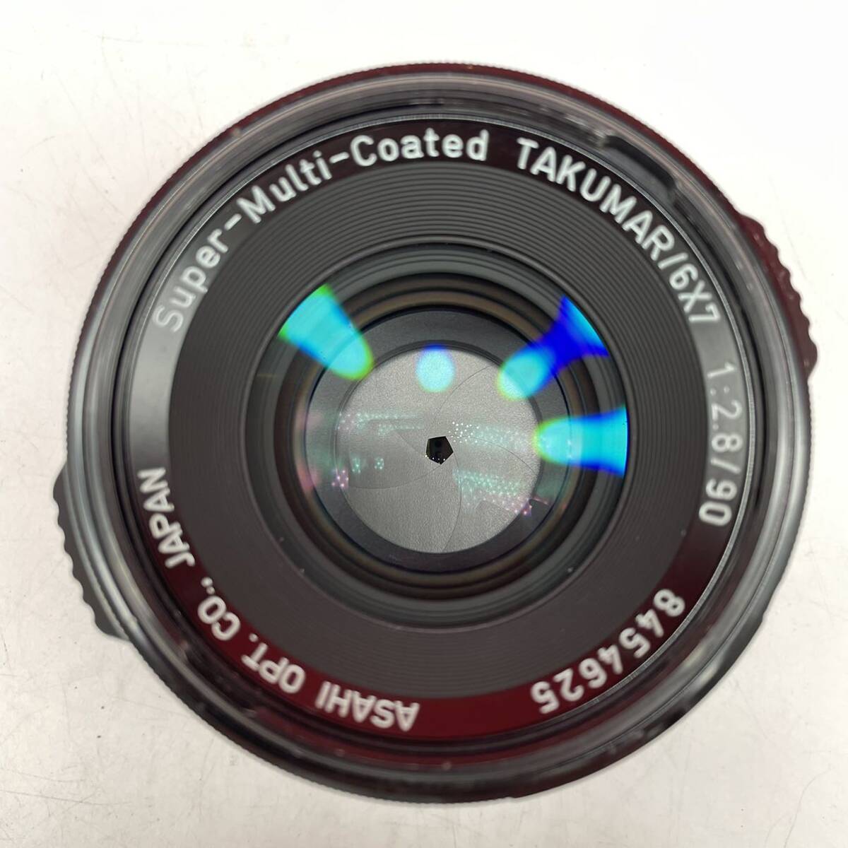 □ PENTAX Super-Multi-Coated TAKUMAR/6×7 F2.8/90 カメラレンズ 中判 マニュアル ペンタックス 