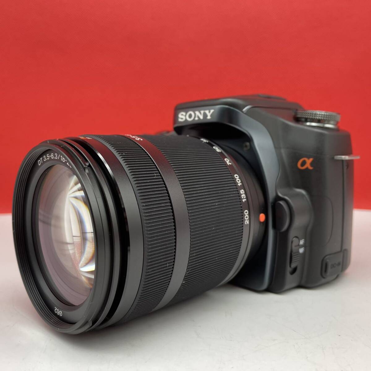 □ SONY α100 DSLR-A100 デジタル一眼レフカメラ ボディ DT 18-200mm F3.5-6.3 レンズ シャッター、フラッシュOK 付属品 ソニーの画像4