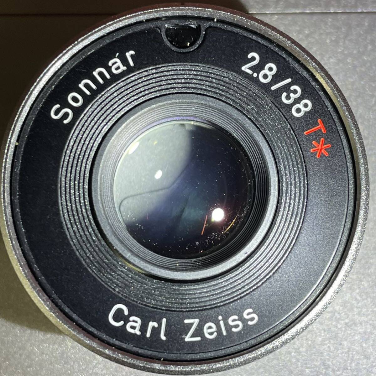 □ CONTAX T2 フィルムカメラ コンパクトカメラ Carl Zeiss Sonnar 2.8/38 T* ジャンク コンタックスの画像9