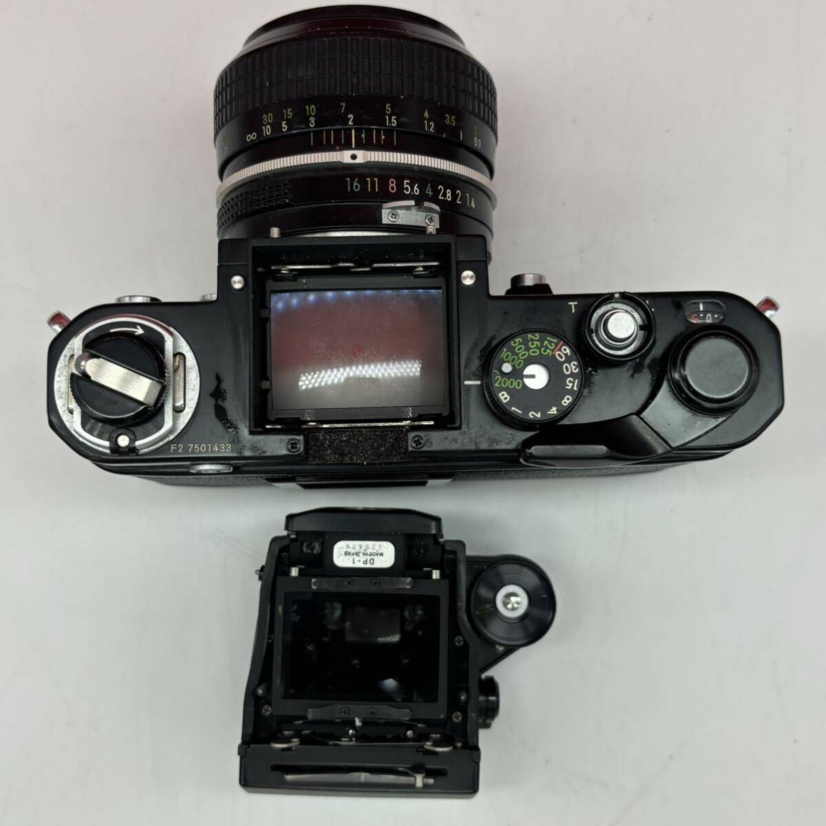 ◆ Nikon F2 DP-1 フォトミック フィルムカメラ 一眼レフカメラ ボディ NIKKOR 50mm F1.4 レンズ シャッターOK ニコン_画像9
