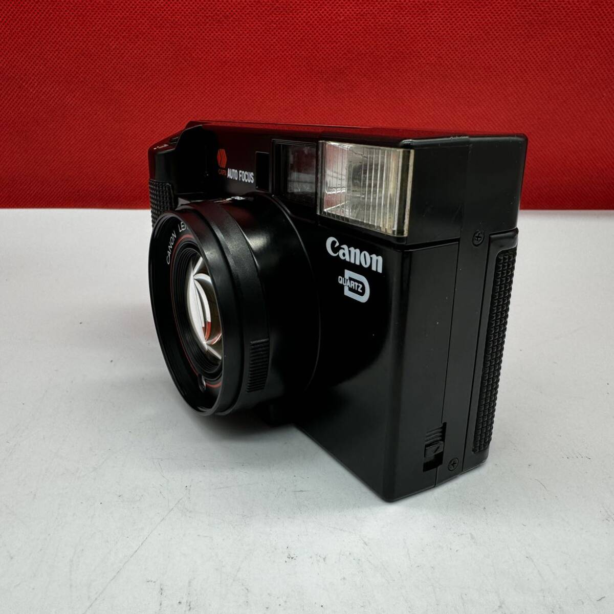 ▲ Canon AF35ML QUARTZ DATE 40㎜ 1:1.9 コンパクトフィルムカメラ 動作確認済 シャッター、フラッシュOK 現状品 キャノン_画像4