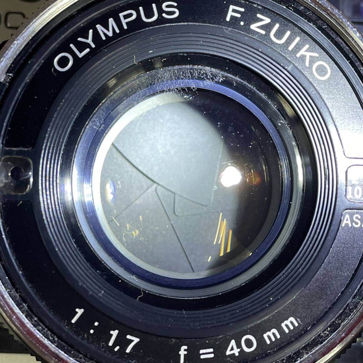 □ OLYMPUS 35DC レンジファインダー フィルムカメラ F.ZUIKO 40mm F1.7 シャッター、露出計OK オリンパスの画像9