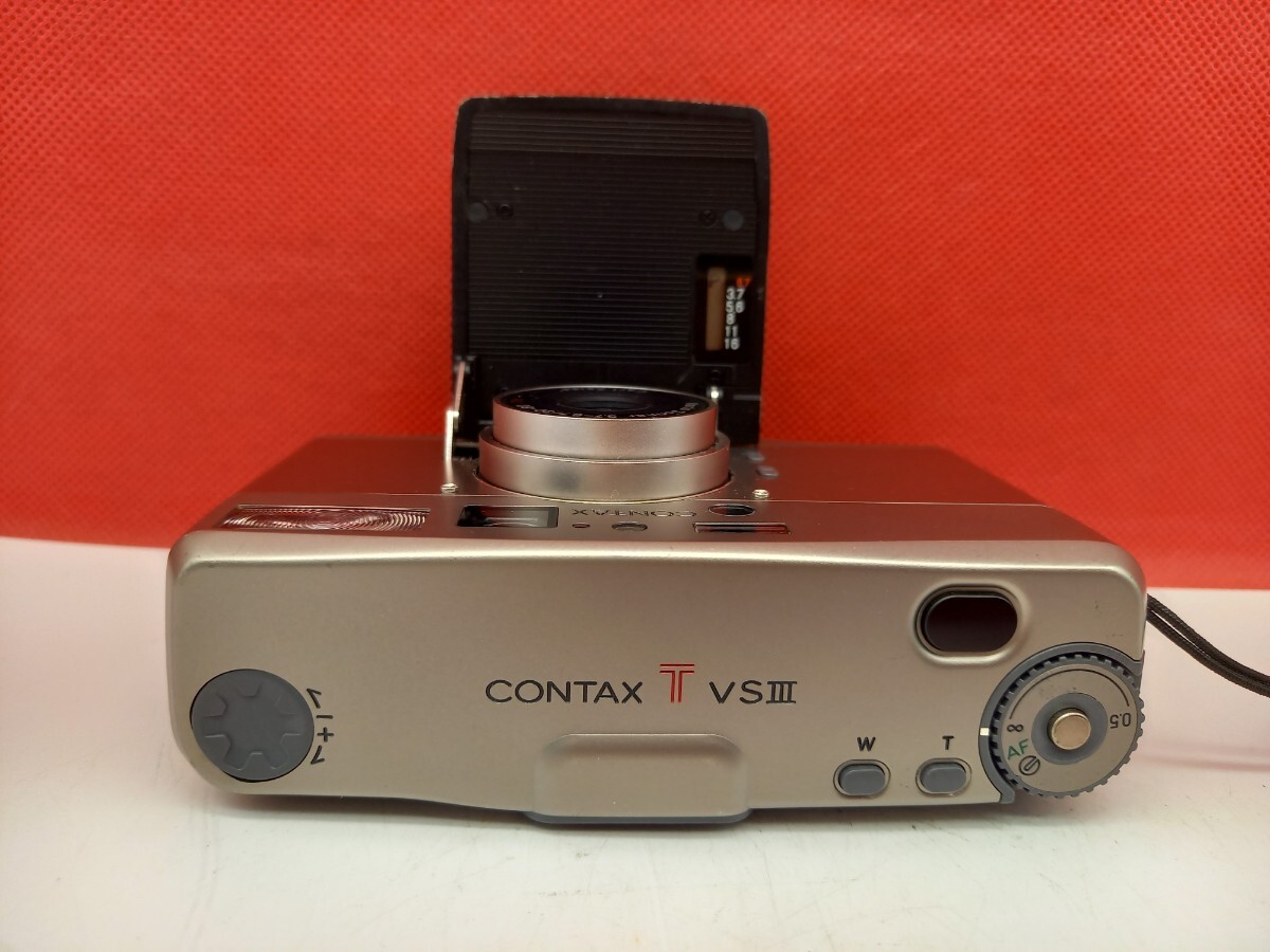 ■ CONTAX TVS Ⅲ コンパクトフィルムカメラ 3.7-6.7/30-60 T* 動作確認済 シャッター、フラッシュOK コンタックス _画像5