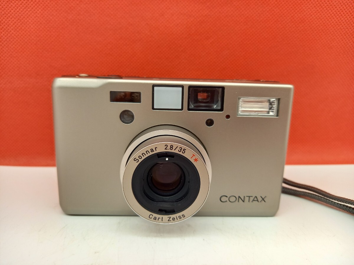 ■ CONTAX T3 コンパクトフィルムカメラ 動作確認済 シャッター、フラッシュOK 前期 コンタックスの画像1