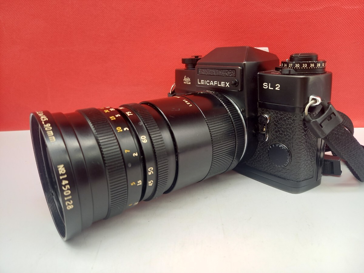 ■ LEICA LEITZ LEICAFLEX SL2 ボディ P.ANGENIEUX PARIS ANGENIEUX-ZOOM 2.8/45-90 レンズ 動作確認済 フィルム一眼レフカメラ ライカの画像2