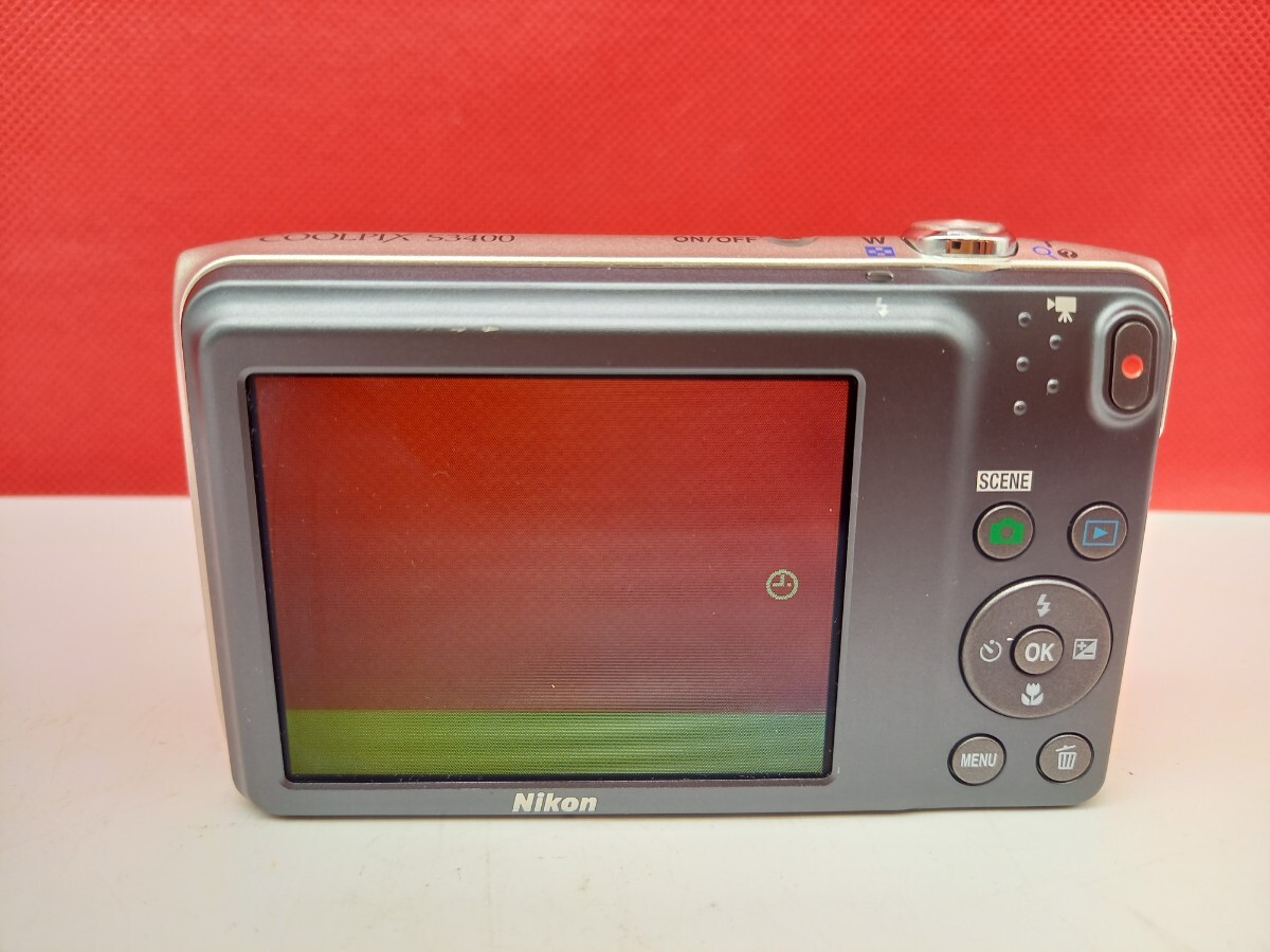 ■ Nikon COOLPIX S3400 コンパクトデジタルカメラ 7X 4.7-32.9mm F3.4-6.4 動作確認済 シルバー バッテリー ニコン_画像3